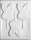 Bunny Faces Lollipop Chocolate Mould